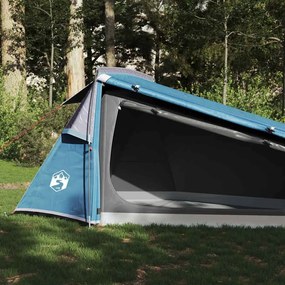 Tenda de campismo túnel para 2 pessoas impermeável azul