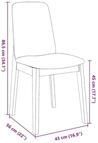 Cadeiras de jantar com almofadões 2 pcs madeira maciça branco