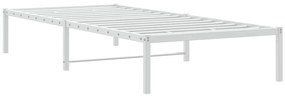 Estrutura de cama metal 90x190 cm branco
