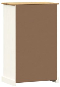 Sapateira VIGO 60x35x96 cm madeira de pinho maciça branco