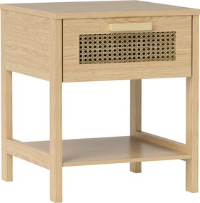 HOMCOM Mesa de Cabeceira, Criado-mudo, Mesa Lateral com Gaveta, MDF 40 x 40 x 48,4 cm | Aosom Portugal