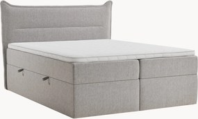 Cama divã em chenille artesanal com arrumação Rialta, H3