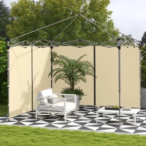 Conjunto 2 Painéis laterais de substituição para tendas (ESTRUTURA NÃO INCLUIDA) , para tendas de 3 x 3 ou 3 x 6 m bege