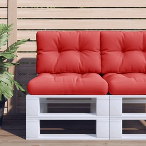 Almofadão para sofá de paletes 50x40x10 cm vermelho
