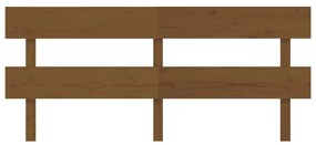 Cabeceira de cama 184x3x81 cm pinho maciço castanho mel