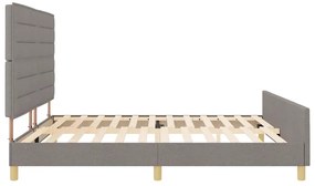 Cama vidaXL Taupe 200x200 cm Tecido