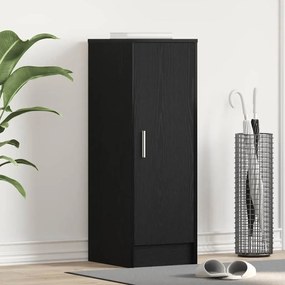 vidaXL Armário de Sapatos com porta Carvalho Preto 32 x 35 x 92 cm