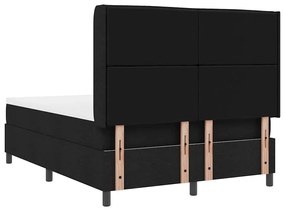 Cama Box com Colchão - Preto, 160x200 cm, Tecido.