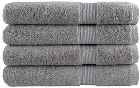 Toalhas de sauna premium SOLUND 4pcs 80x200cm 600 gsm cinzento