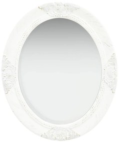 Espelho de parede estilo barroco 50x60 cm branco