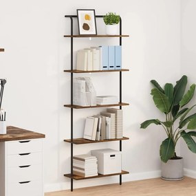 vidaXL Estante Carvalho Defumado 60 x 24 x 168 cm Madeira processada