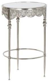 Mesa de Apoio Dkd Home Decor Espelho Prateado Metal (39 X 39 X 61 cm)