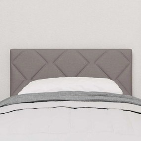 Cabeceira com Design de Blocos de Diamante Taupe 80 cm em Tecido