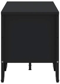 Móvel de TV 122x34x41 cm derivados de madeira preto