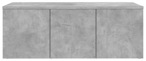 Móvel de TV 80x34x30 cm derivados de madeira cinzento cimento