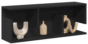 Armário de parede 80x20x30 cm derivados de madeira preto