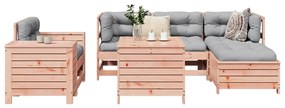 7 pcs conjunto sofás jardim madeira abeto-de-douglas