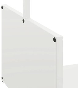 Suporte para lenha 40x40x40 cm aço laminado a frio branco
