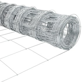 Postes para Cerca vidaXL 11 pcs U-Channel 80 cm Aço Galvanizado, Cerca