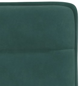 Cadeiras de jantar 4 pcs veludo verde-escuro