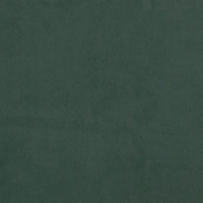 Estrutura de cama sem colchão 80x200 cm veludo verde-escuro