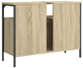 Móvel p/ lavatório 80x30x60cm derivados madeira carvalho sonoma