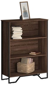 vidaXL Estante 80x31x106 cm derivados de madeira carvalho castanho
