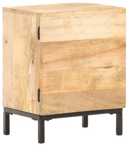 Mesa de cabeceira 40x30x51 cm madeira de mangueira maciça