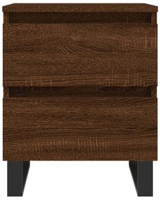 Mesas de cabeceira 2 pcs derivados de madeira carvalho castanho