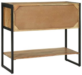 Mesa de Consola 90x35x80 cm Madeira Sólida Acácia