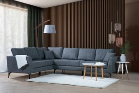 Sofá de Canto Tempo – Cinza Escuro – 300 cm x 83 cm x 90 cm