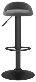 Bancos de bar 2 pcs veludo cinzento-escuro
