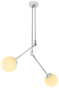 Candeeiro de Teto Cambaz – Cromado – 100 x 15 cm