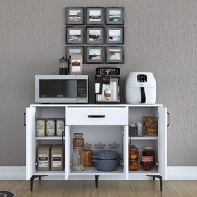Armário Multiusos JE136 – Branco – 120x78,6x40 cm