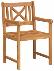 Cadeiras de Jardim vidaXL 4 pcs 56x55.5x90 cm Madeira Maciça de Acácia