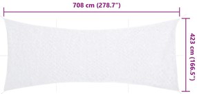 Rede de camuflagem com saco de arrumação 708x423 cm branco
