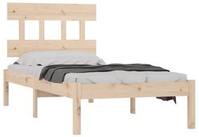 Estrutura de cama solteiro 90x190 cm madeira maciça