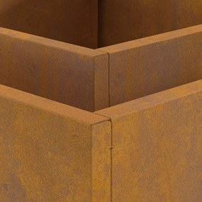 Fogo de Chão Quadrado 60x60x30 cm Aço Envelhecido
