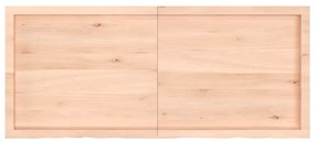 Prateleira de parede 140x60x(2-6)cm carvalho maciço não tratado