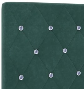 Cama vidaXL Verde Escuro 160x200 cm Veludo