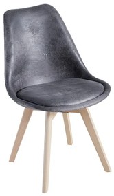 Cadeira Synk Vintage - Cinza escuro
