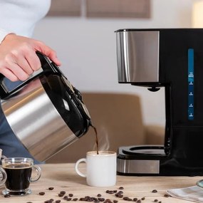 Máquina de café de filtro Coffee 66 Drop & Thermo Time em aço inoxidável com capacidade para até 10 chávenas