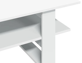 Mesa de centro 102x55x42 cm derivados de madeira branco