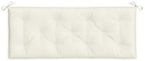 Almofadão banco jardim 120x50x7cm mesclado creme