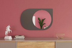 Espelho "Pubble" - 60 x 90 x 2,2 cm - Antracite - Design Moderno