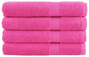 Toalhas premium SOLUND 4 pcs 100x200 cm 600 gsm rosa