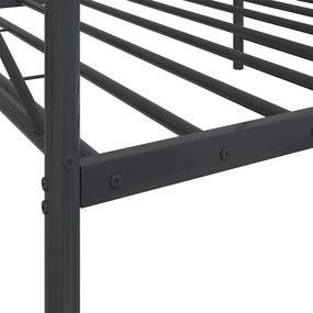 Cama de Dia sem Colchão 100x190 cm aço preto