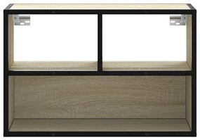 Móvel p/ TV 60x31x39,5 cm deriv. madeira/metal carvalho sonoma