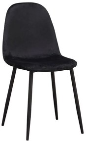 Cadeira Teok Black Veludo - Preto