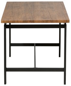 Conjunto de refeição 4 lugares castanho e preto ARLINGTON Beliani